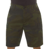 Midnight Woodland Camo - Tactical Cargo BDU Shorts - Polyester Cotton Twill - Button Fly Midnight Woodland Camo - Tactical Cargo BDU Shorts - Polyester Cotton Twill - Button Fly