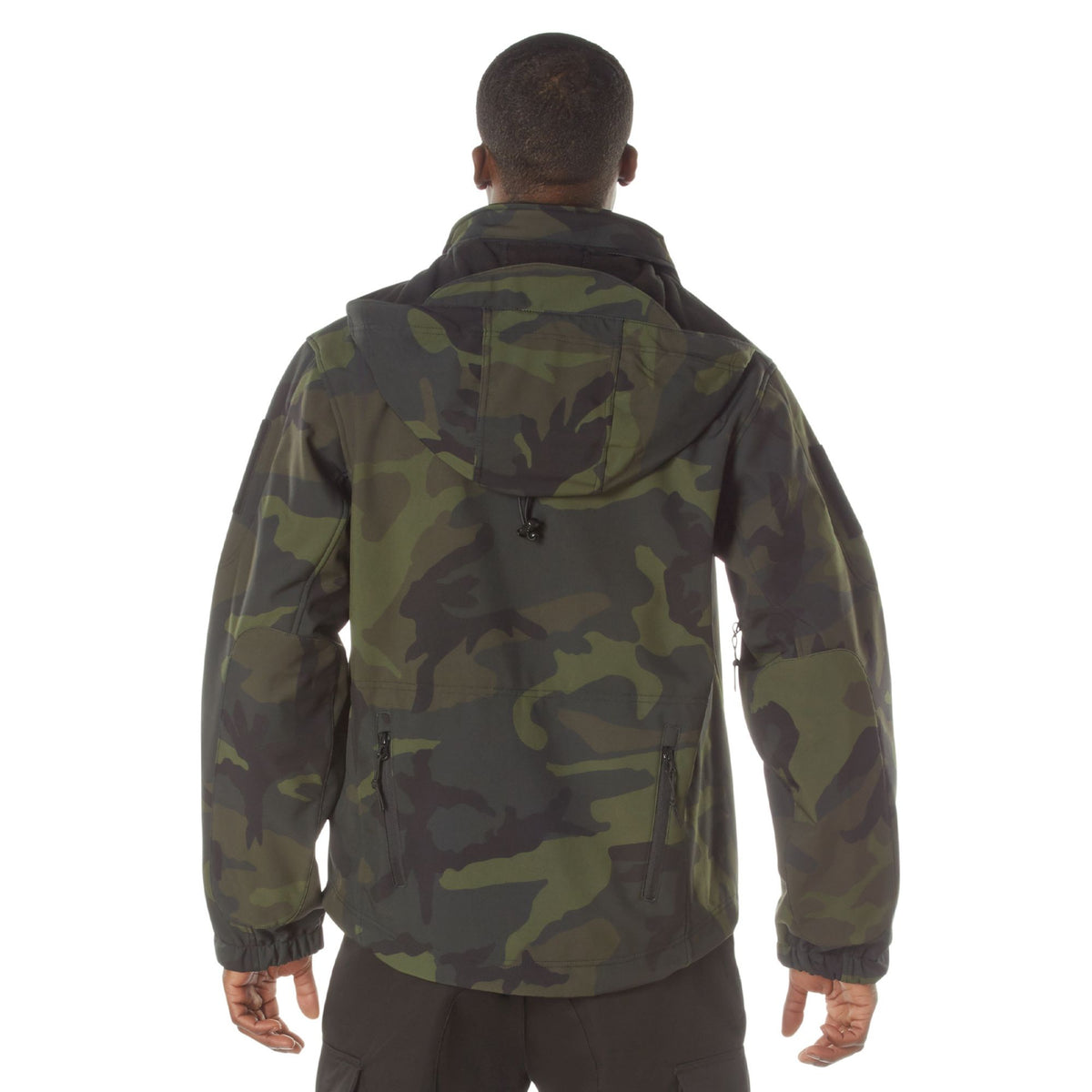 Midnight Woodland Camo - Special Ops Soft Shell Tactical Jacket Waterproof Fleece Lined Military Coat