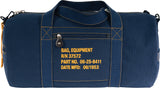 Navy Blue Heavyweight Cotton Canvas Equipment Duffle Bag