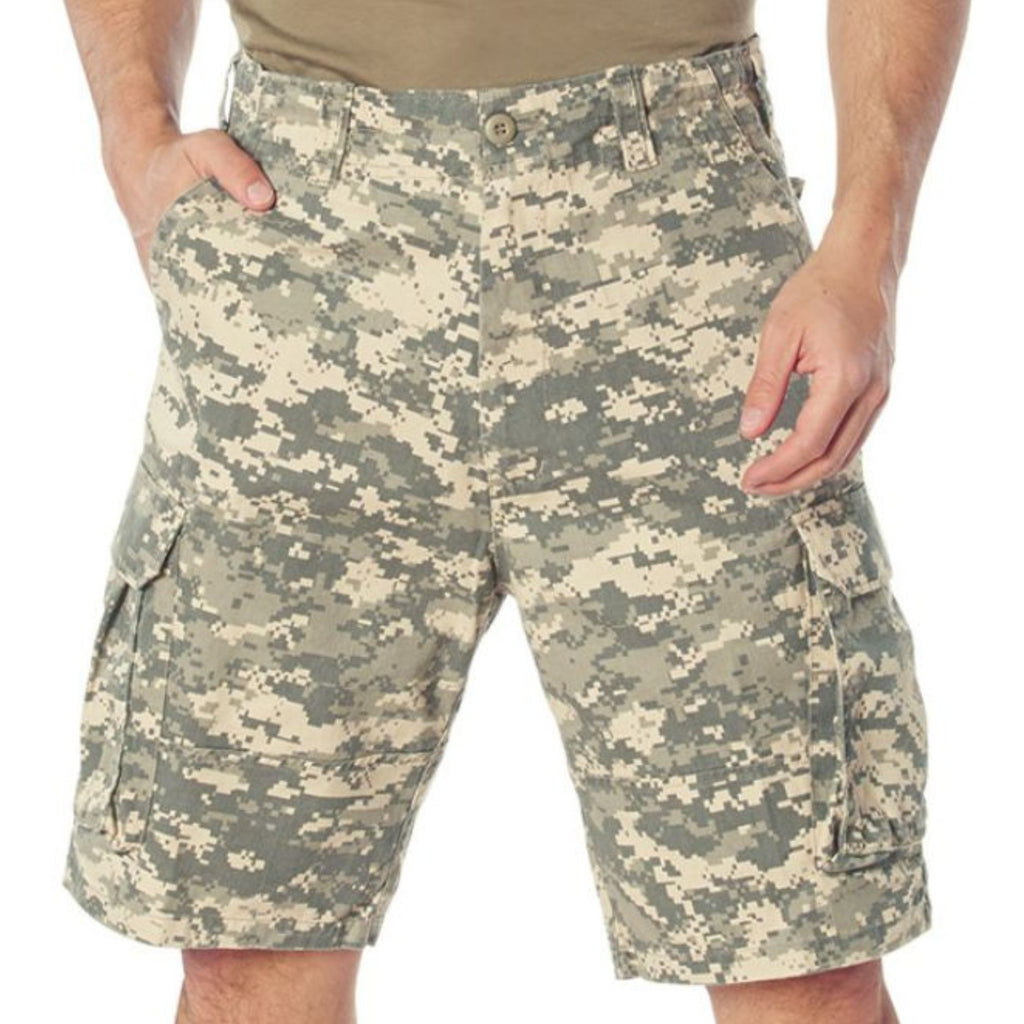 ACU Digital Camouflage - Tactical Paratrooper BDU Cargo Shorts