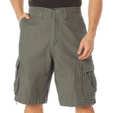 Olive Drab - Vintage Infantry Utility Army BDU Cargo Shorts - Heavyweight Cotton - Zipper Fly Olive Drab - Vintage Infantry Utility Army BDU Cargo Shorts - Heavyweight Cotton - Zipper Fly