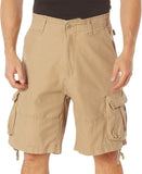 Khaki - Vintage Infantry Utility Army BDU Cargo Shorts - Heavyweight Cotton - Zipper Fly Khaki - Vintage Infantry Utility Army BDU Cargo Shorts - Heavyweight Cotton - Zipper Fly