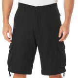 Black - Vintage Infantry Utility Army BDU Cargo Shorts - Heavyweight Cotton - Zipper Fly Black - Vintage Infantry Utility Army BDU Cargo Shorts - Heavyweight Cotton - Zipper Fly