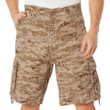 Desert Digital Camouflage - Vintage Infantry Utility Army BDU Cargo Shorts - Heavyweight Cotton - Zipper Fly Desert Digital Camouflage - Vintage Infantry Utility Army BDU Cargo Shorts - Heavyweight Cotton - Zipper Fly