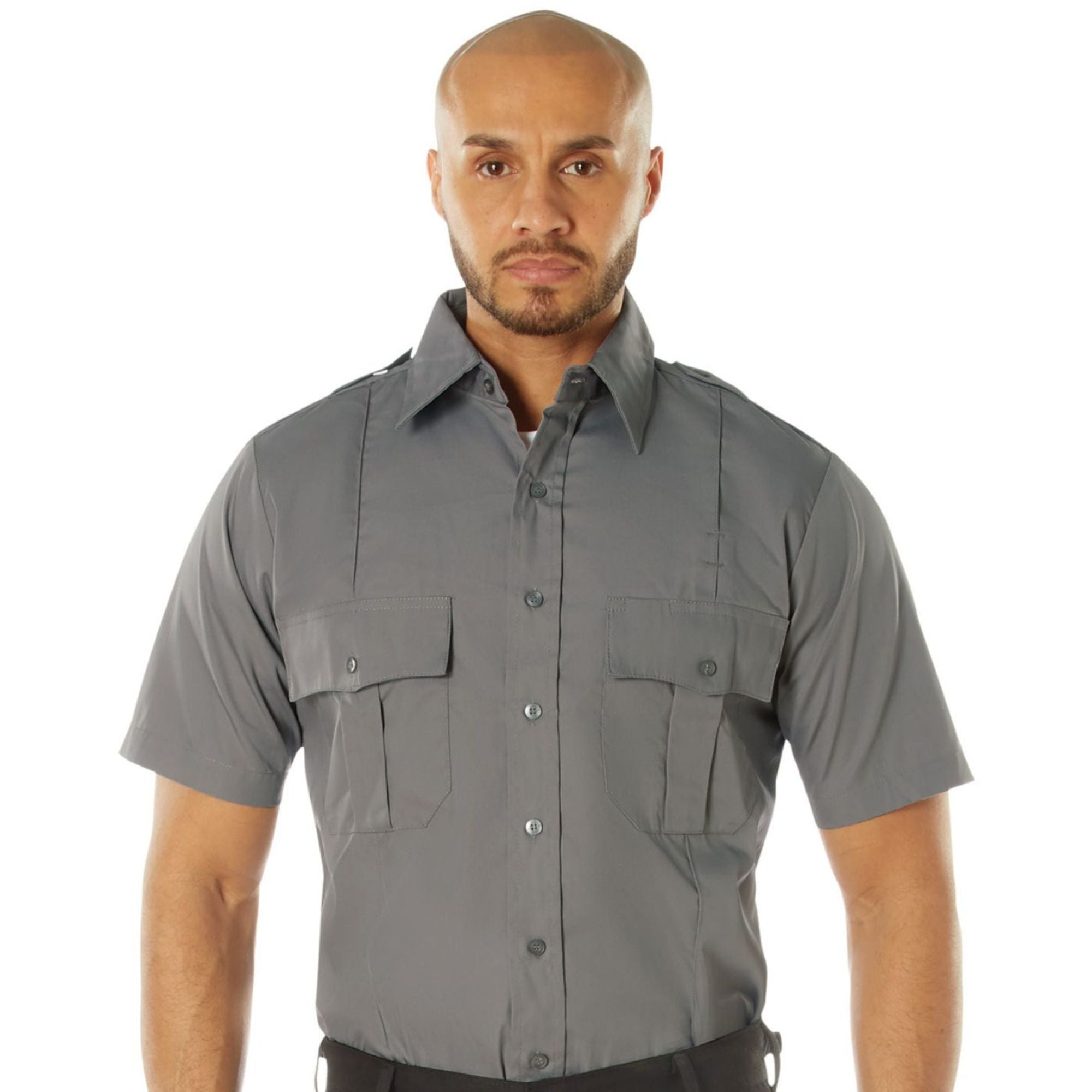 Grey - Official Law Enforcement Uniform Shirt Short Sleeve Grey - Official Law Enforcement Uniform Shirt Short Sleeve
