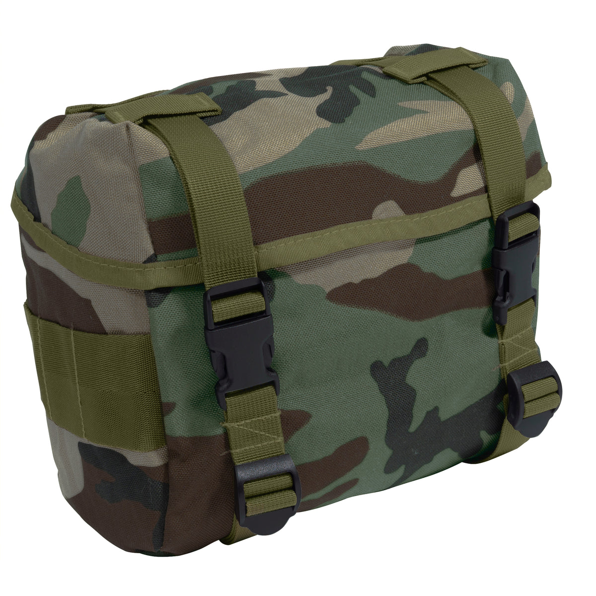 Woodland Camouflage Military GI Enhanced Butt Pack Tactical ALICE Gear Pouch (10" x 9.5" x 6")
