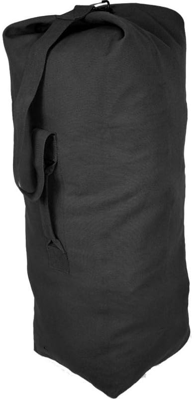Top Load Heavyweight Cotton Canvas Tactical Military Duffle Bag Carryall Shoulder Storage Bulk Travel Bag
