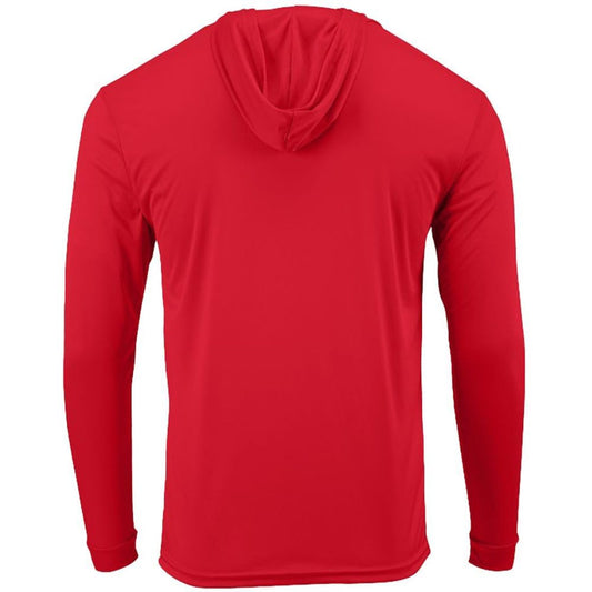 Lifeguard White Cross Long Sleeve Performance Hoodie Thin Sweatshirt Summer Guard Duty Water Watch Pullover