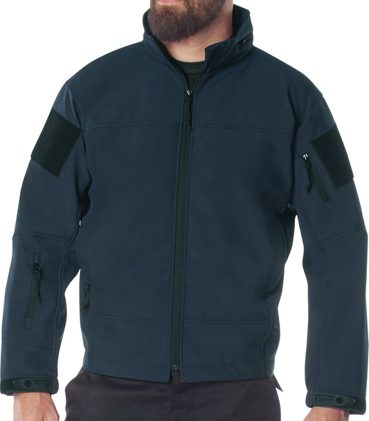 Midnight Navy Blue Covert Ops Lightweight Soft Shell Jacket