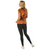 Savage Orange Camo - Womens Long Length Camo T-Shirt