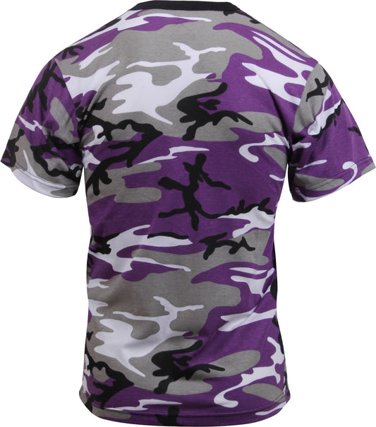 Ultra Violet Camo - Tactical Short Sleeve T-Shirt, Poly/Cotton