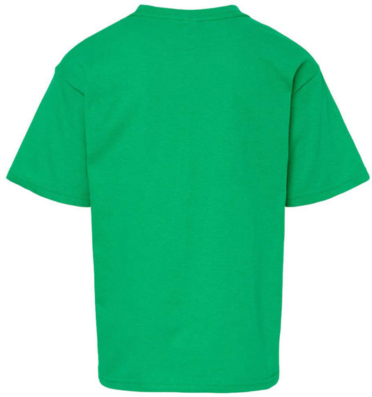 Kids Elf Printed T-Shirt | Holiday Christmas Costume Crewneck Tees | Short Sleeve Fun Party Shirt, Irish Green