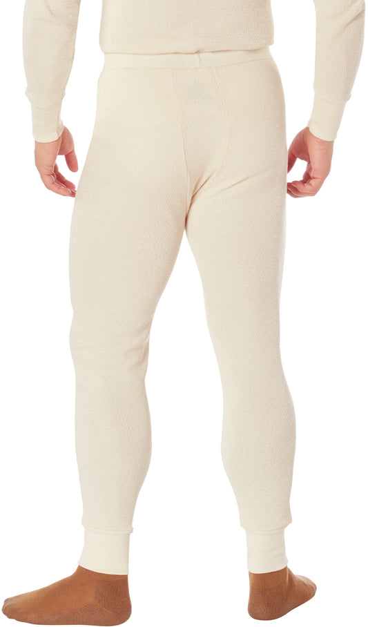 White - Extra Heavyweight Cold Weather Thermal Knit Underwear Pants