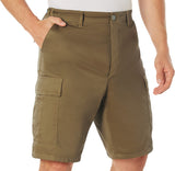 Coyote Brown - Tactical Cargo BDU Shorts - Polyester Cotton Twill - Button Fly Coyote Brown - Tactical Cargo BDU Shorts - Polyester Cotton Twill - Button Fly