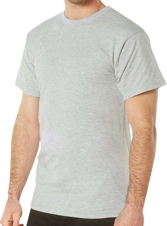 Heather Grey - Solid Color T-Shirt - 60% Cotton / 40% Polyester - Standard Fit