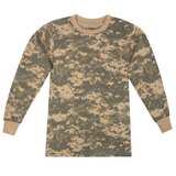 ACU Digital Camo - Tactical Long Sleeve T-Shirt, Youth, Poly/Cotton ACU Digital Camo - Tactical Long Sleeve T-Shirt, Youth, Poly/Cotton