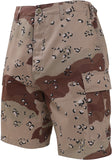 Desert Six Color Camo - Tactical Cargo BDU Shorts - Polyester Cotton Twill - Button Fly Desert Six Color Camo - Tactical Cargo BDU Shorts - Polyester Cotton Twill - Button Fly