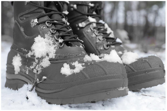 Black Winter Snow Boots - Waterproof - Non-Slip - Insulated - Mid-Calf
