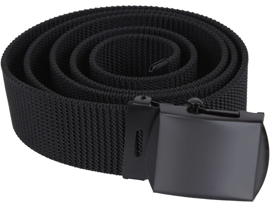 Nylon Web Belt Reversible Heavy Duty Tactical Military Waist Webbed Belt with Metal Slider Buckle