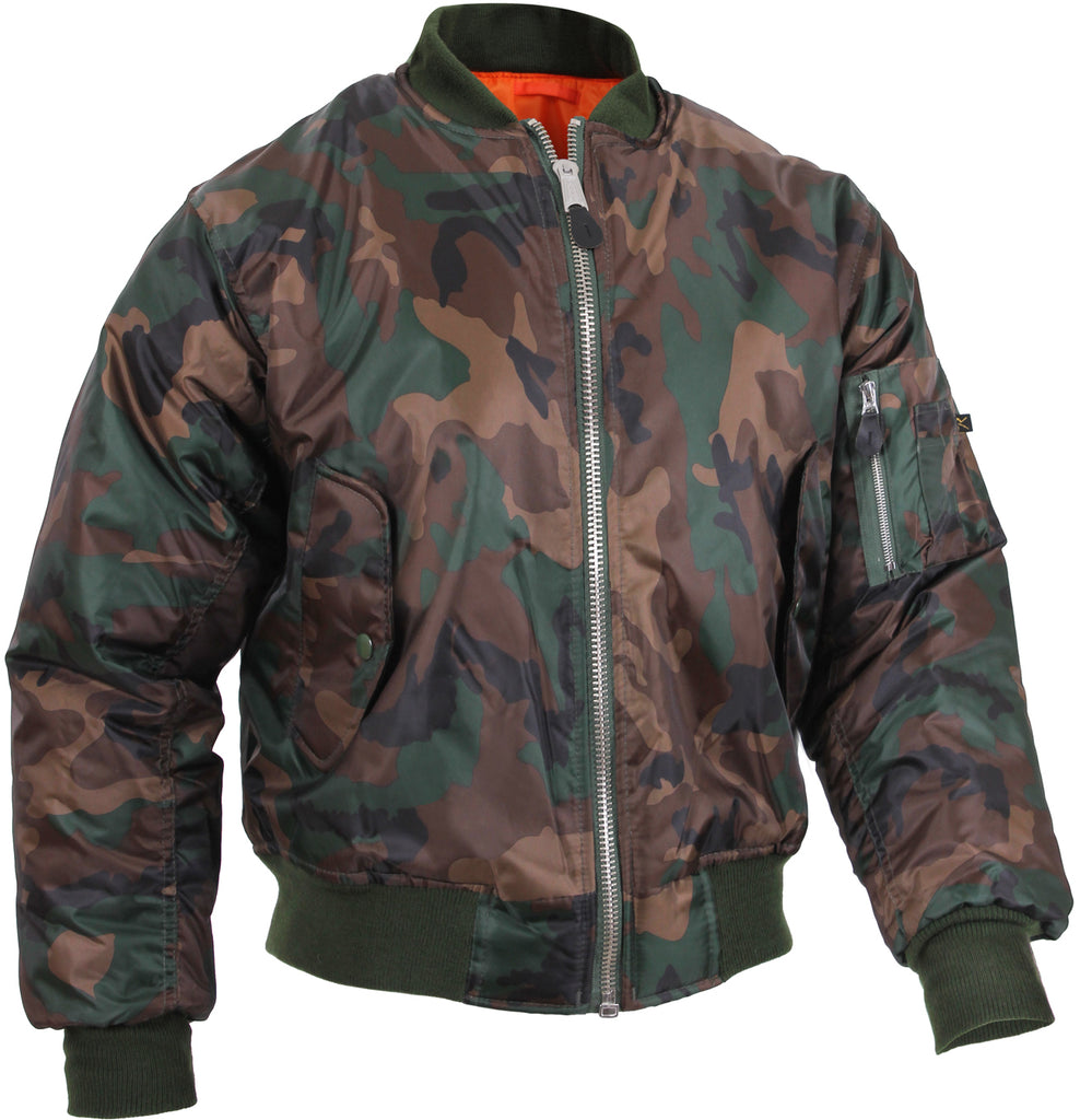 ジャケット・アウター BEVIS Camo MA-1 flight jacket BEVIS Camo MA-1 flight jacket