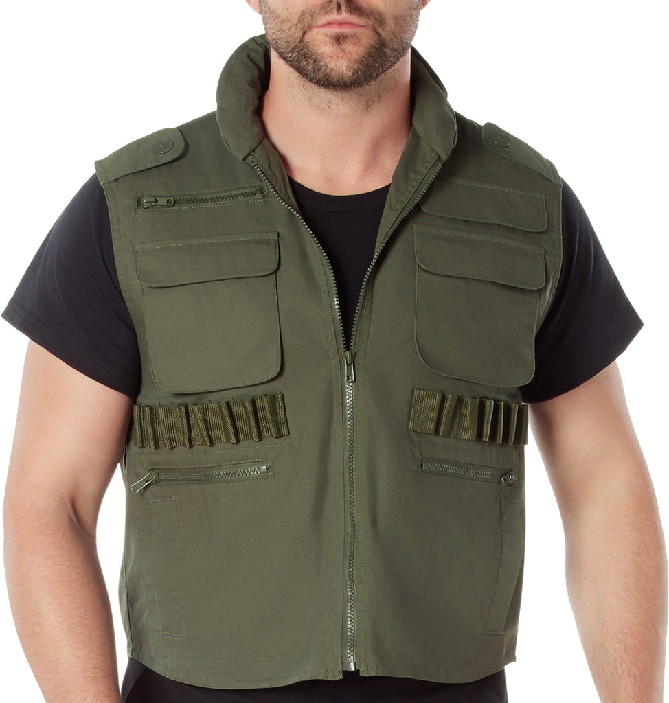 Olive Drab - Tactical Outdoor Military Ranger Vest - Galaxy Army Navy