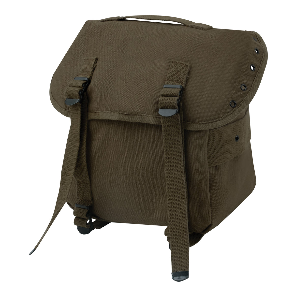 Olive Drab - Heavyweight Cotton Canvas Butt Pack with Alice Clips