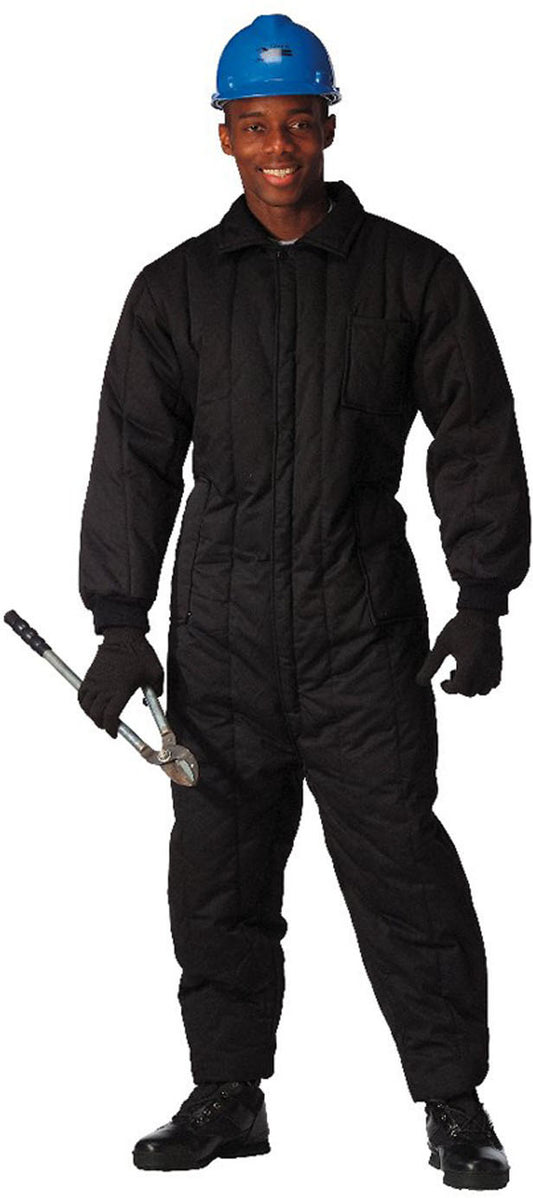 Black - Outdoor Cold Weather Insulated Coveralls