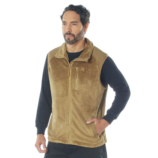 Rothco E.C.W.C.S. Polar Fleece Insulated Vest - Coyote Brown