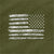 Olive Drab - US Flag Long Sleeve T-Shirt
