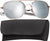 Gold - Military GI Style 58mm Pilots Aviator Sunglasses with Case - Mirror Lenses