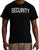 Black - 2-Sided Security T-Shirt with US Flag On Sleeve Black - 2-Sided Security T-Shirt with US Flag On Sleeve