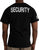 Black - 2-Sided Security T-Shirt with US Flag On Sleeve