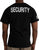 Black - 2-Sided Security T-Shirt with US Flag On Sleeve Black - 2-Sided Security T-Shirt with US Flag On Sleeve