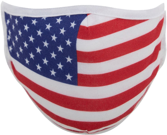 US Flag Reusable 3 Layer Facemask