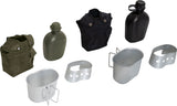 4 Piece Canteen Kit With Cover, Aluminum Cup & Stove / Stand 4 Piece Canteen Kit With Cover, Aluminum Cup & Stove / Stand