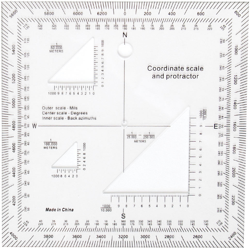 Coordinate Scale Protractor Coordinate Scale Protractor