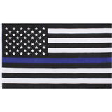 US American Flag Thin Blue Line (Support the Police) Flag 2' x 3'
