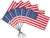 Single & Six Pack US Stick Flag Parades And Decorations USA Flag