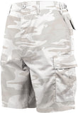 White Camo - Tactical Cargo BDU Shorts - Polyester Cotton Twill - Button Fly White Camo - Tactical Cargo BDU Shorts - Polyester Cotton Twill - Button Fly
