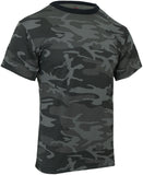 Black Camouflage Short Sleeve Military Tactical T-Shirt