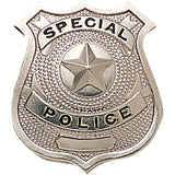 Silver - SPECIAL POLICE Pin-On Badge