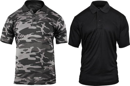 Tactical Polo Shirt Moisture Wicking Quick Drying Uniform Work Duty Top