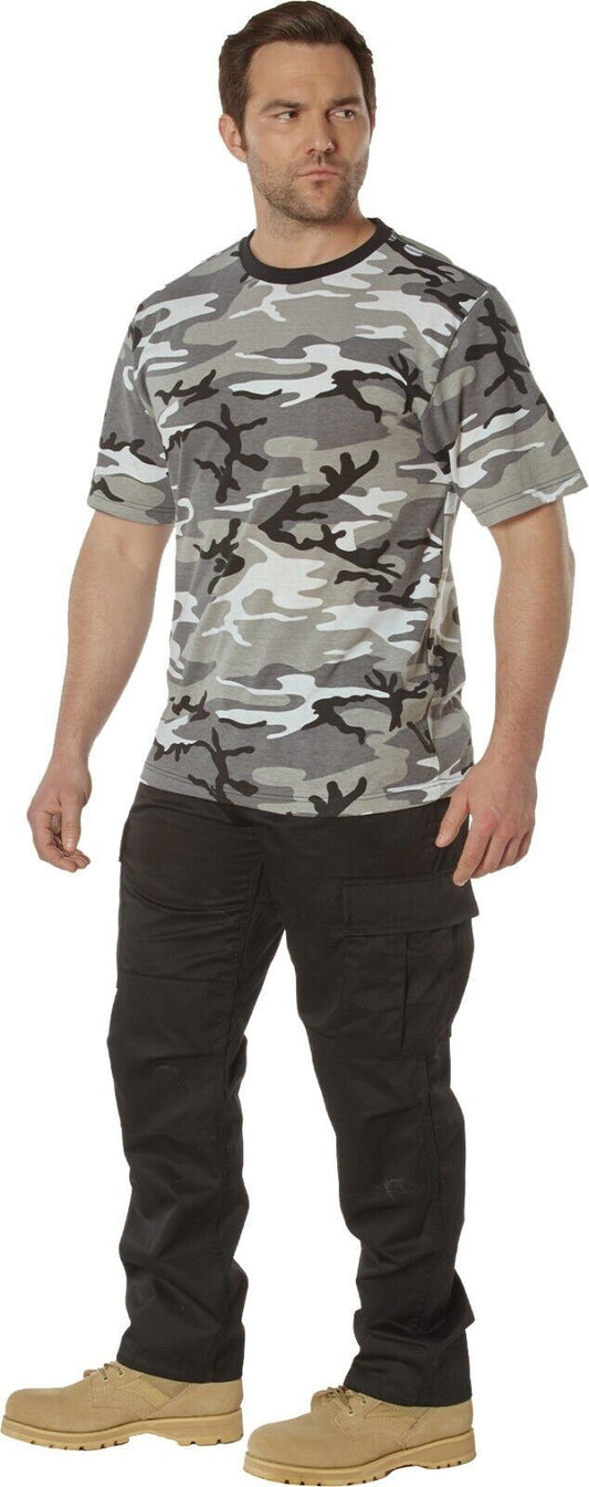 City Camo - Full Comfort Fit T-Shirt Polyester Cotton Army Tee