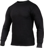 Black - Midweight Thermal Knit Top Black - Midweight Thermal Knit Top