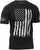 Black Distressed US Flag Athletic Fit T-Shirt