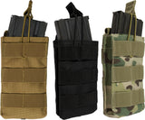 MOLLE Open Top Single Mag Pouch with Clip and Easy-Access Elastic Pull Tabs
