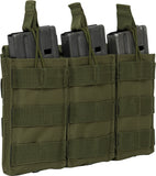 Olive Drab MOLLE Open Top Triple Mag Pouch