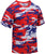 Red / White / Blue Color Camo T-Shirts