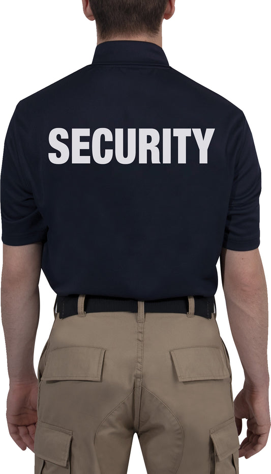 Midnight Navy Blue - Moisture Wicking Security Polo Shirt