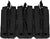 Black MOLLE Open Top Six Rifle Mag Pouch